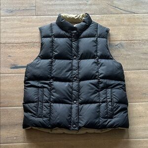 Lands' End Blue Quilted down puffer Vest